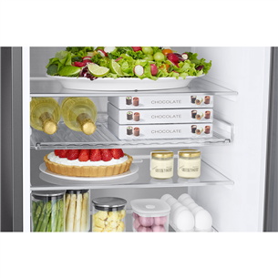 Samsung BeSpoke, 390 л, высота 203 см, бежевый - Холодильник
