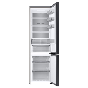 Samsung BeSpoke, 390 л, высота 203 см, черный - Холодильник