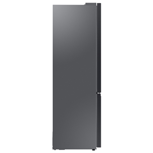 Samsung BeSpoke, 390 L, height 203 cm, matt black - Refrigerator