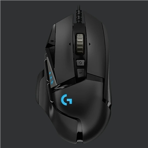 Pelė Logitech G502 Hero, Laidinė, 910-005471