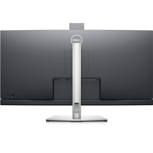 Dell C3422WE, 34", QHD, LED IPS, USB-C, видеоконференции, изогнутый, серебристый/черный - Монитор