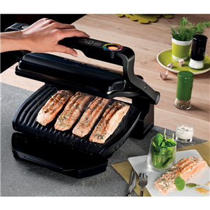 Tefal Optigrill+, 2000 Вт, черный - Электрический гриль