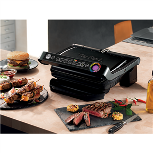 Tefal Optigrill+, 2000 Вт, черный - Электрический гриль