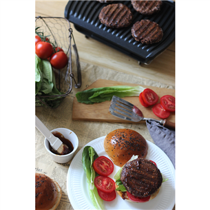 Tefal Optigrill+ и панели для вафель, 2000 Вт, черный/нерж. сталь - Электрический гриль