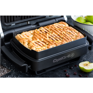 Tefal Optigrill+ + Snacking and backing XL, 2000 Вт, черный/нерж. сталь - Электрический гриль + насадка для запекания