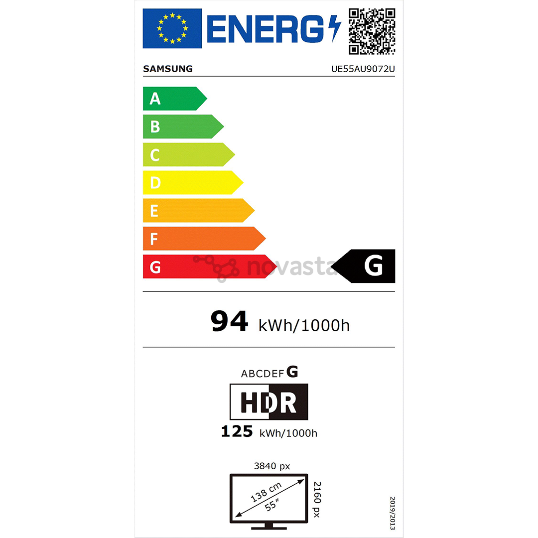 Televizorius Samsung UE55AU9072UXXH