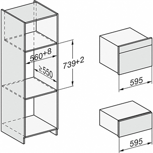 Įmontuojamas šildomasis stalčius Miele ESW7120