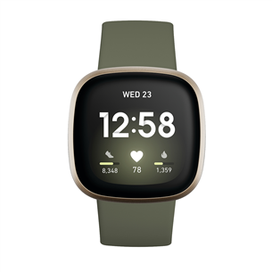 Išmanusis laikrodis Fitbit Versa 3, Gold/Green