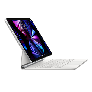 Klaviatūra Apple Magic Keyboard (RUS) для iPad Pro 11'' / iPad Air 10.9 (2020), RUS, white