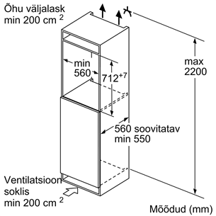 Įmontuojamas šaldiklis Bosch GIV11AFE0