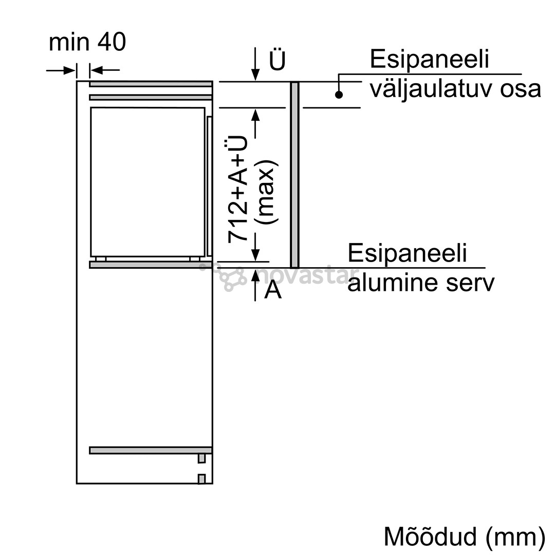 Įmontuojamas šaldiklis Bosch GIV11AFE0