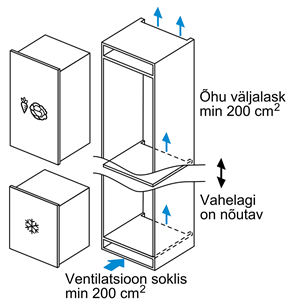 Įmontuojamas šaldiklis Bosch GIV11AFE0