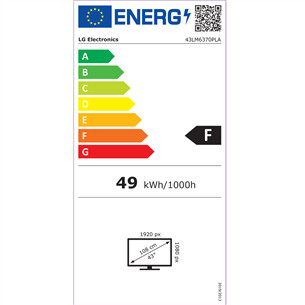 Televizorius LG 43LM6370PLA.AEU