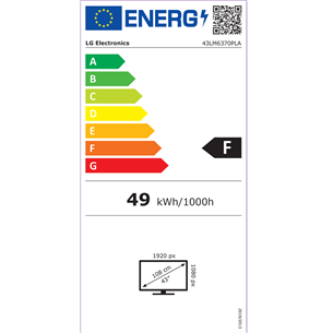 Televizorius LG 43LM6370PLA.AEU