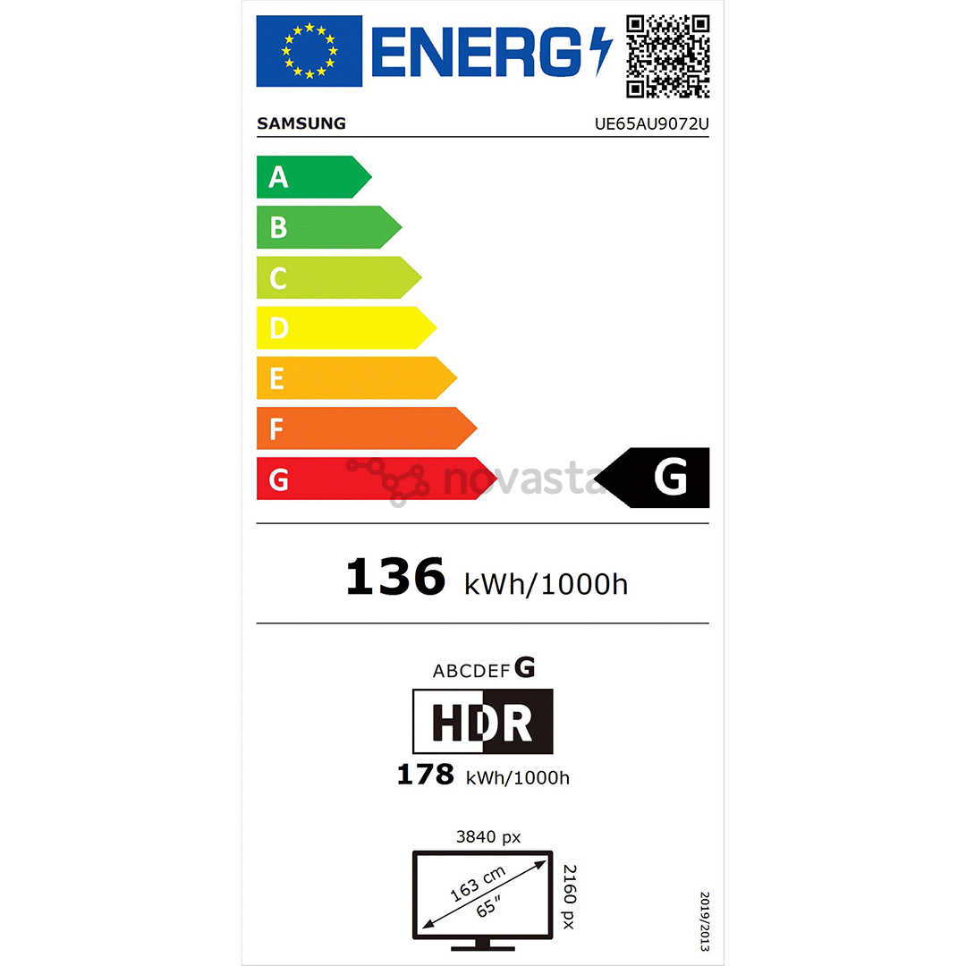 Televizorius Samsung UE65AU9072UXXH