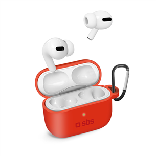 Dėklas SBS Airpods Pro, Silikoninis, Red TEAPPROCASER
