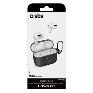 Dėklas SBS Airpods Pro, Silikoninis, Black