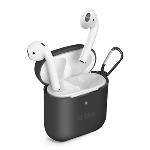 Dėklas SBS AirPods Silicone Case, Silikoninis, Black TEAPCOVK