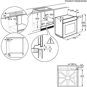 Orkaitė Electrolux EOC8P39WZ