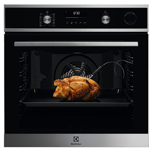 Electrolux SteamCrisp 700, push buttons, 72 L, inox - Built-in Oven