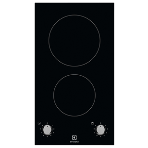 Electrolux, width 29 cm, frameless, black - Built-in Ceramic Hob