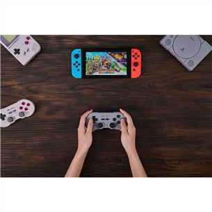 Žaidimų pultelis 8Bitdo Sn30 Pro Bluetooth, Pilkas