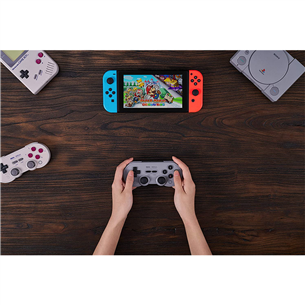 Žaidimų pultelis 8Bitdo Sn30 Pro Bluetooth, Pilkas