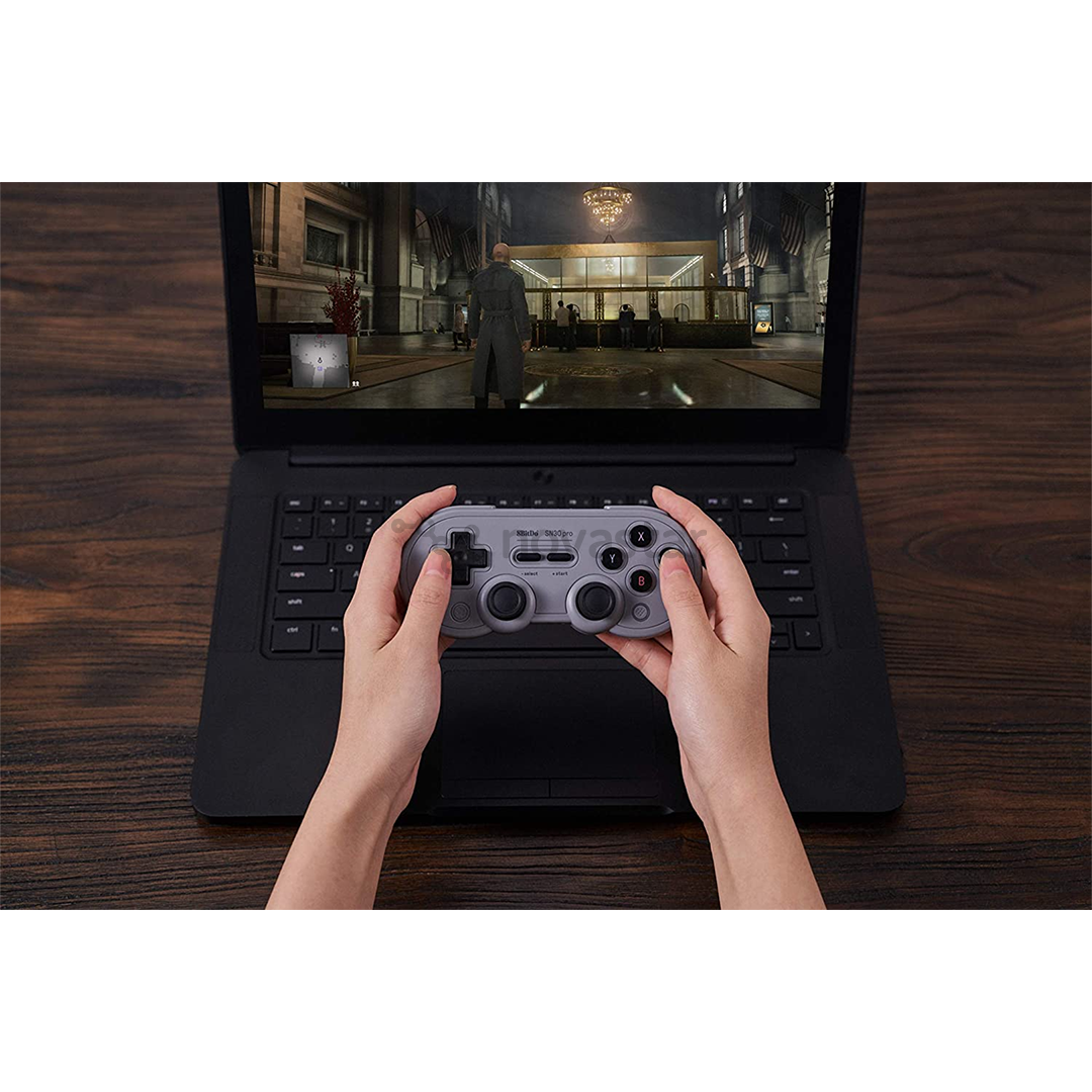 Žaidimų pultelis 8Bitdo Sn30 Pro Bluetooth, Pilkas