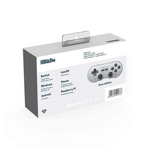 Žaidimų pultelis 8Bitdo Sn30 Pro Bluetooth, Pilkas