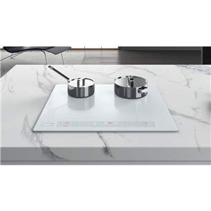 Whirlpool, width 59 cm, frameless, white - Built-in Induction Hob