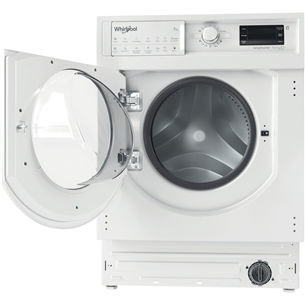Įmontuojama skalbimo mašina - džiovyklė Whirlpool BIWDWG751482EUN