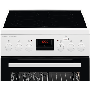 AEG, 58 L, white - Freestanding Ceramic Cooker