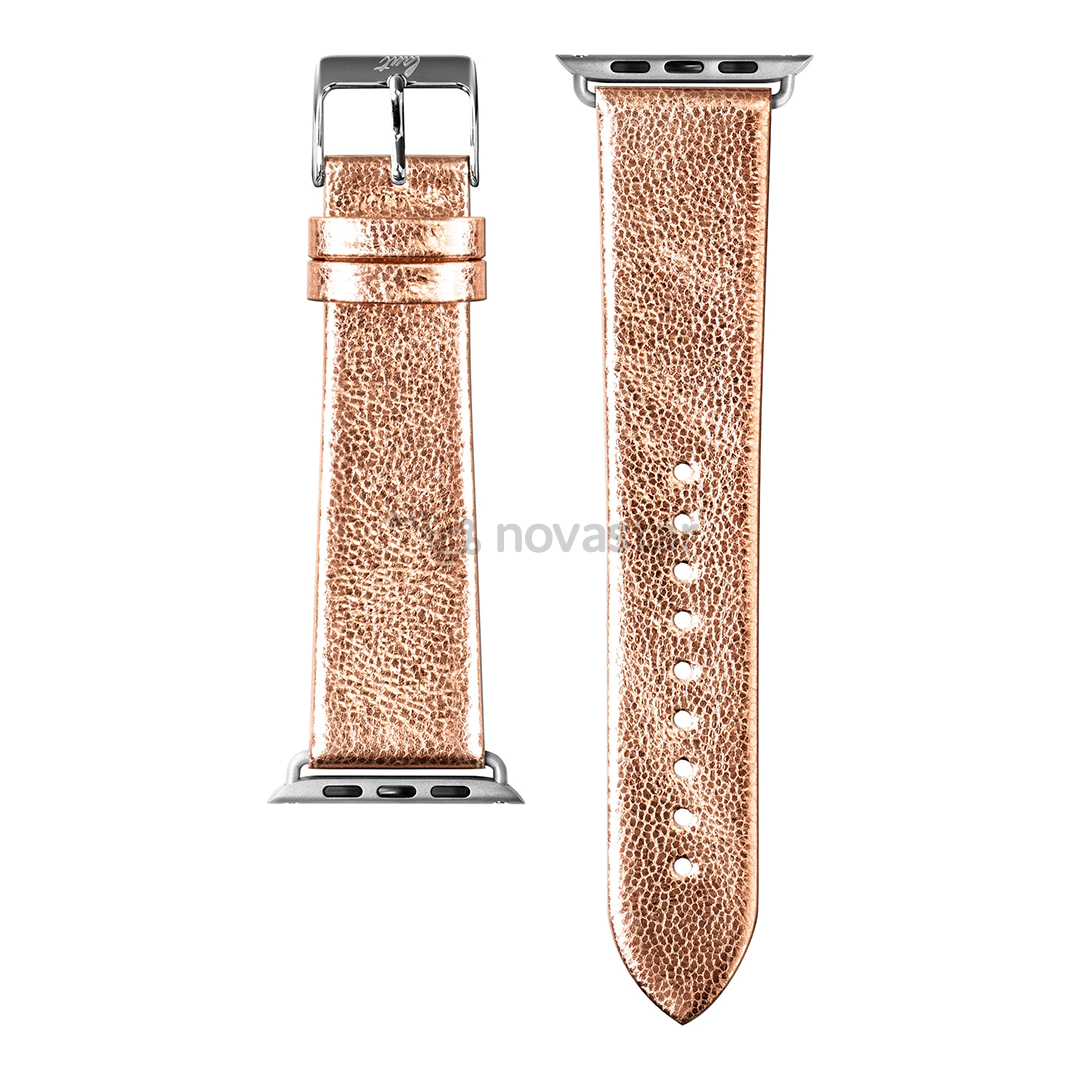 Dirželis Laut METALLIC LEATHER Apple Watch, 38 mm / 40 mm, Gold