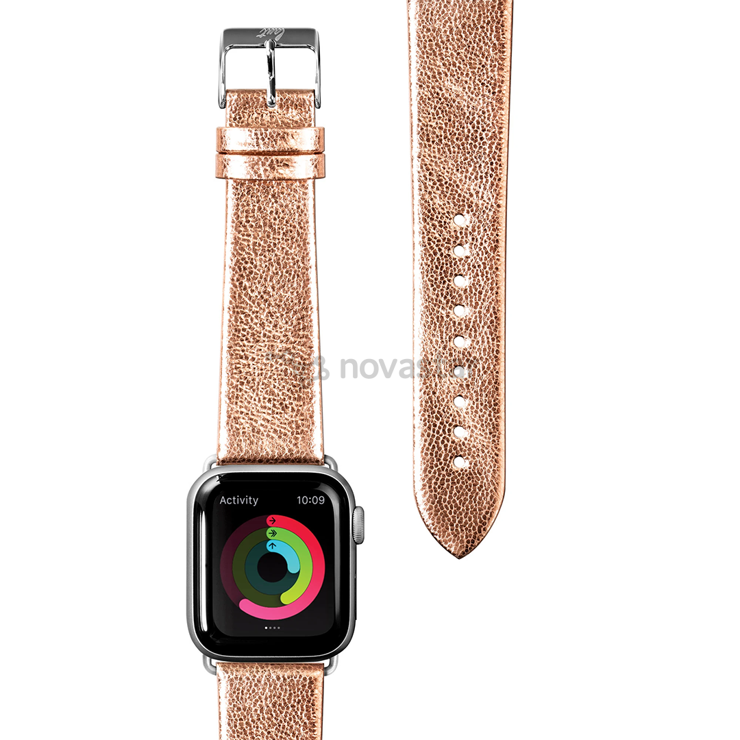 Dirželis Laut METALLIC LEATHER Apple Watch, 38 mm / 40 mm, Gold