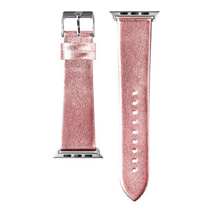 Dirželis Laut METALLIC LEATHER Apple Watch, 38 mm / 40 mm, Rose gold