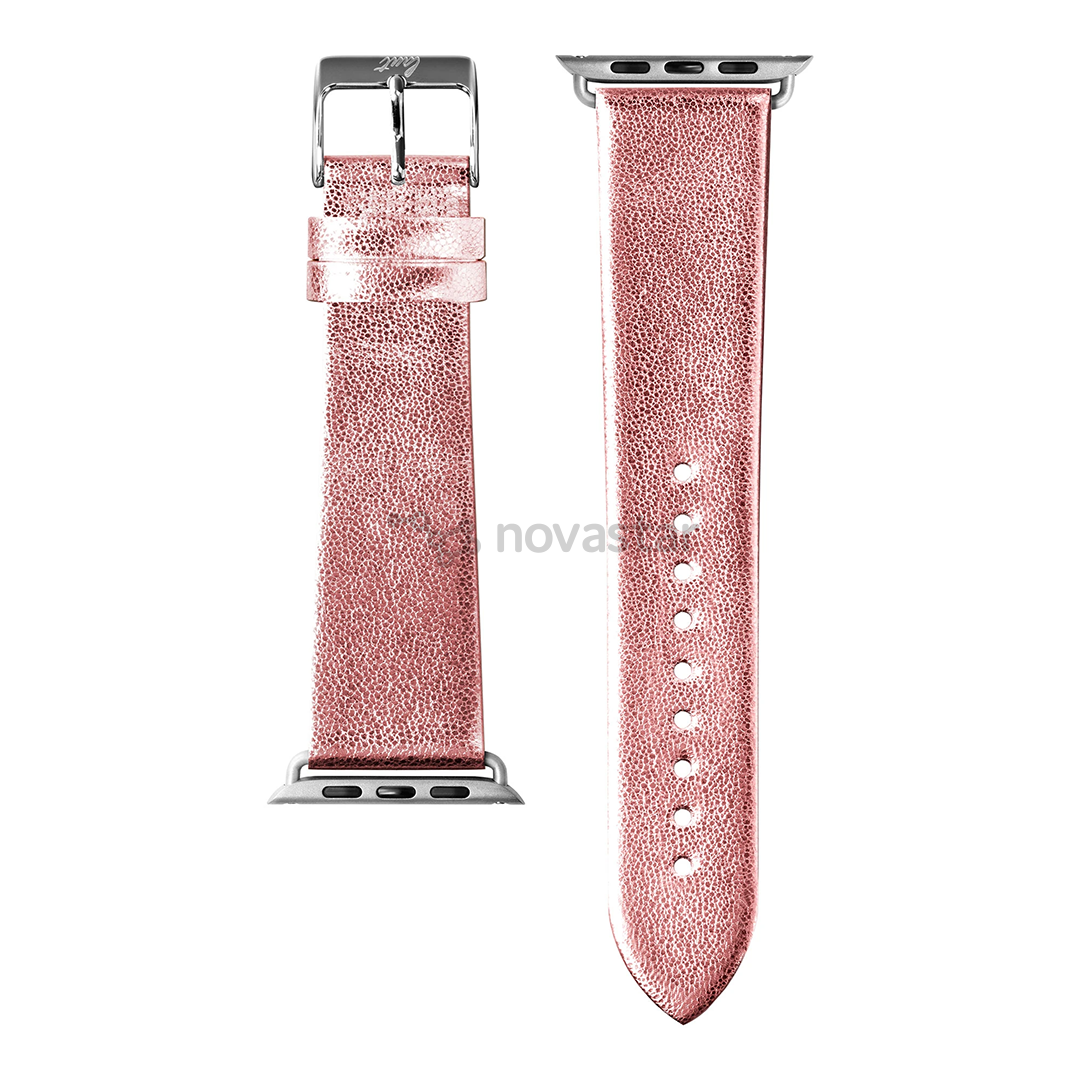 Dirželis Laut METALLIC LEATHER Apple Watch, 38 mm / 40 mm, Rose gold