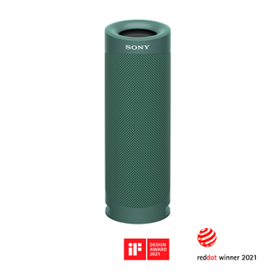 Belaidė kolonėlė Sony SRS-XB23, Žalia