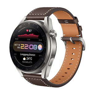 Išmanusis laikrodis Huawei WATCH 3 Pro, Gray/brown 55026781