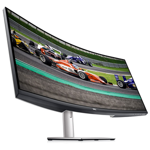 Dell S3422DW, 34", WQHD, LED VA, 100 Hz, curved, silver - Monitor