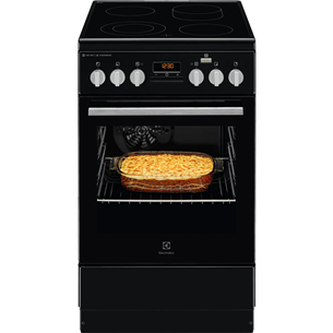 Electrolux, 58 L, black - Freestanding Ceramic Cooker LKR564200K