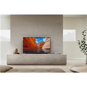 Sony LCD 4K UHD, 55", боковые ножки, черный - Телевизор