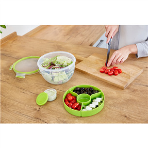 Tefal Masterseal & Go, 2.6 L, clear/green - Salad bowl