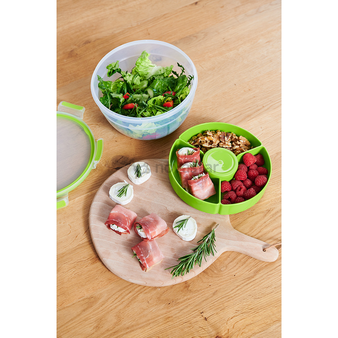 Tefal Masterseal & Go, 2.6 L, clear/green - Salad bowl