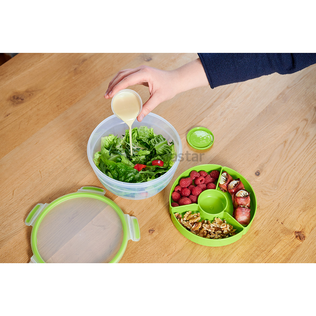 Tefal Masterseal & Go, 2.6 L, clear/green - Salad bowl