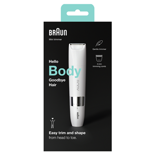 Braun, white - Mini trimmer