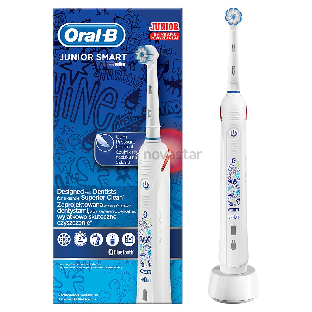 Elektrinis dantų šepetėlis Braun Oral-B SMART Junior 6+