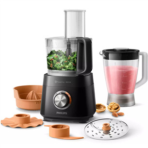 Philips Viva Collection, 1.5 L/1 L, 850 W, black - Food processor HR7530