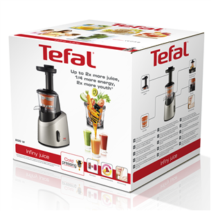 Tefal Infiny Juice, slow, 200 W, silver - Juicer