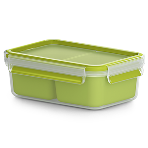 Tefal Masterseal To Go, 1 L, clear/green - Snackbox K3100512