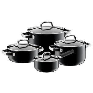 WMF Fusiontec Platinum, black - 4-pcs cookware set